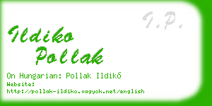ildiko pollak business card