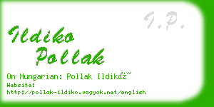 ildiko pollak business card